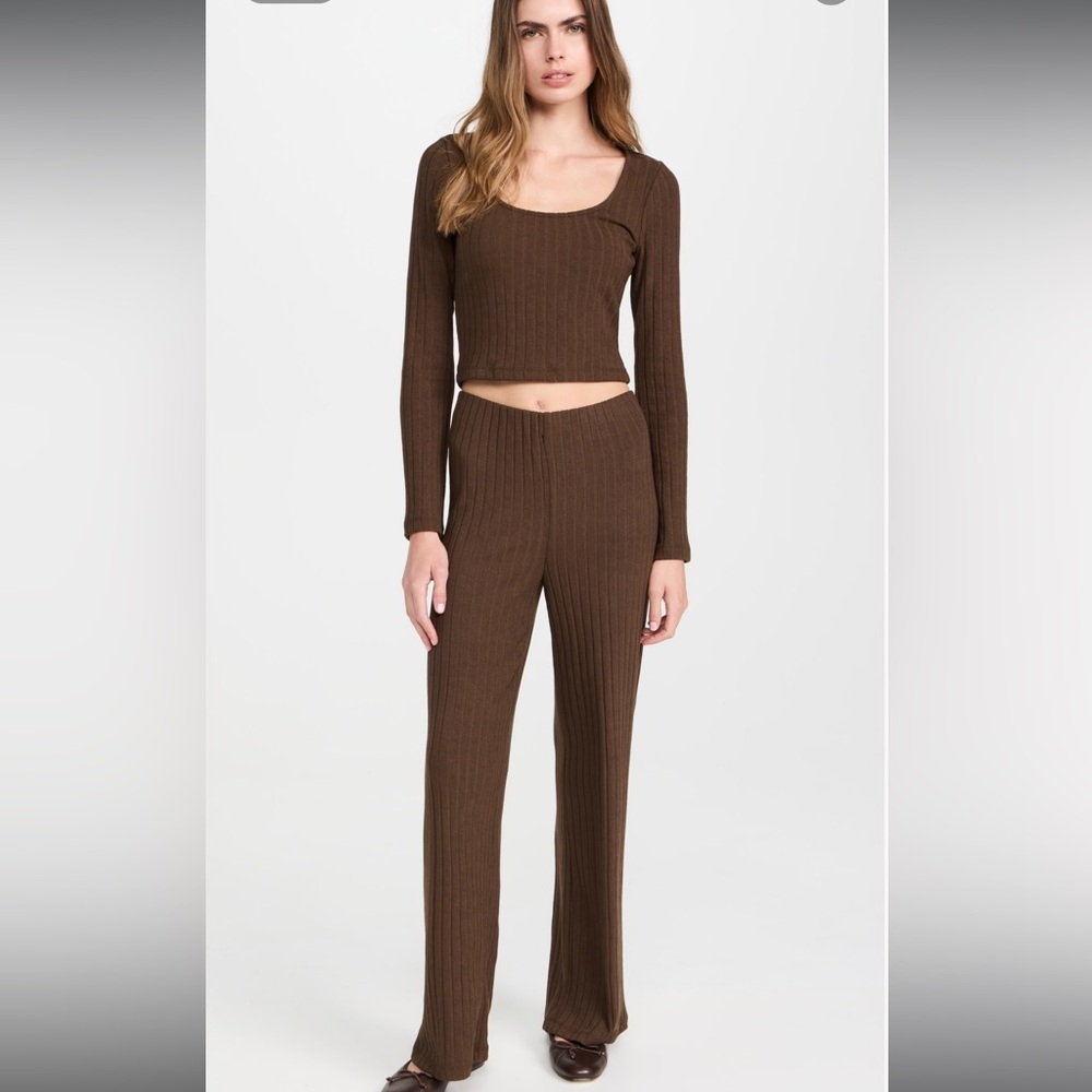 Z supply monte rib pants in brown size large